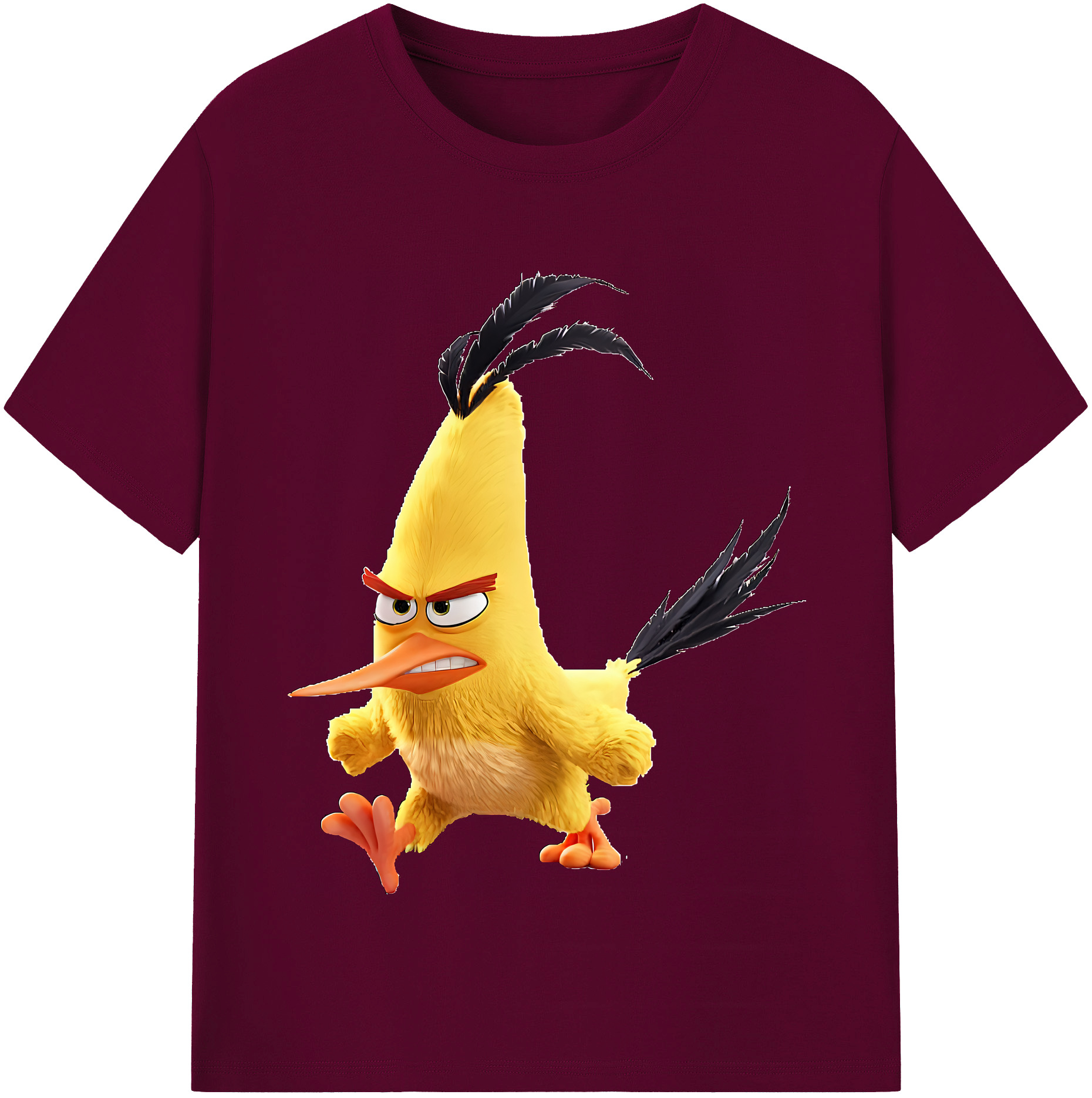 （画像用） Angry Birds アングリーバード レディースカジュアルプリントTシャツ（綿100％）